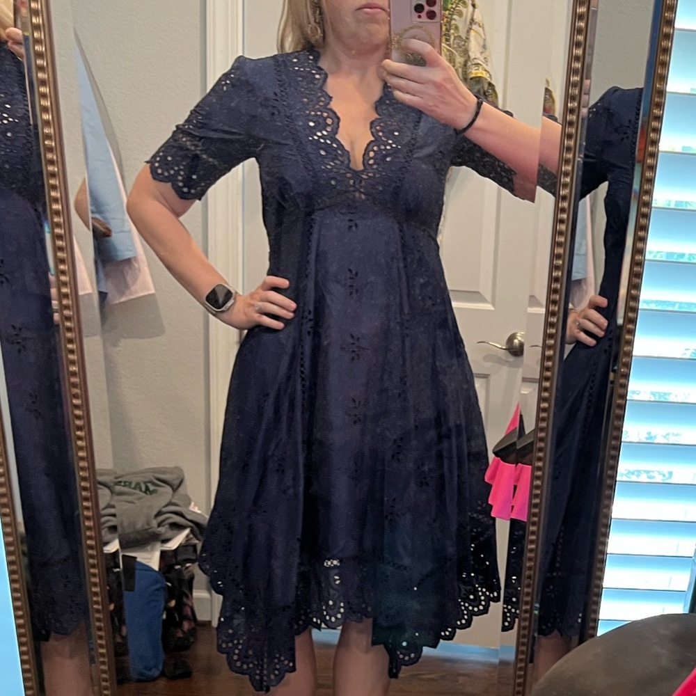 NWT Catherine Malandrino navy dress size 6